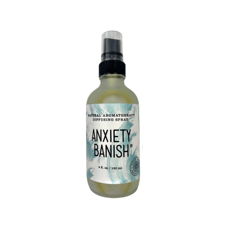 Anxiety Banish Diffusing Spray to calm, restore, reclain