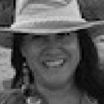 Marli Franco Black and white photo of woman