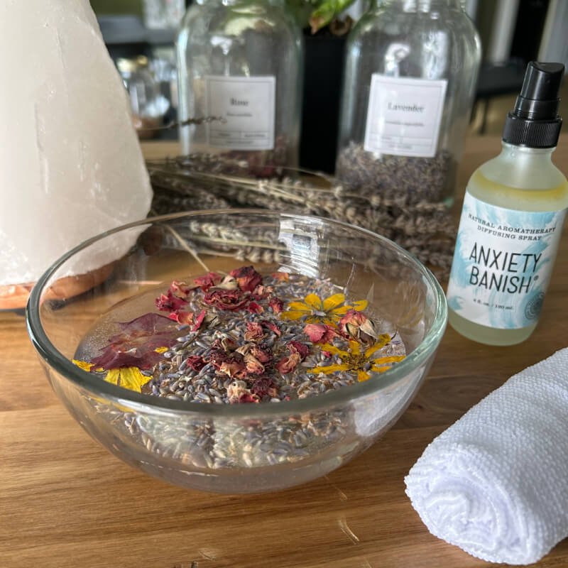 Little Flower Apothecary Aromatherapy Products including herbs, aromatherapy sprays