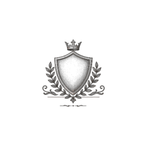 Engraved shield emblem symbolizing secure and protected shopping